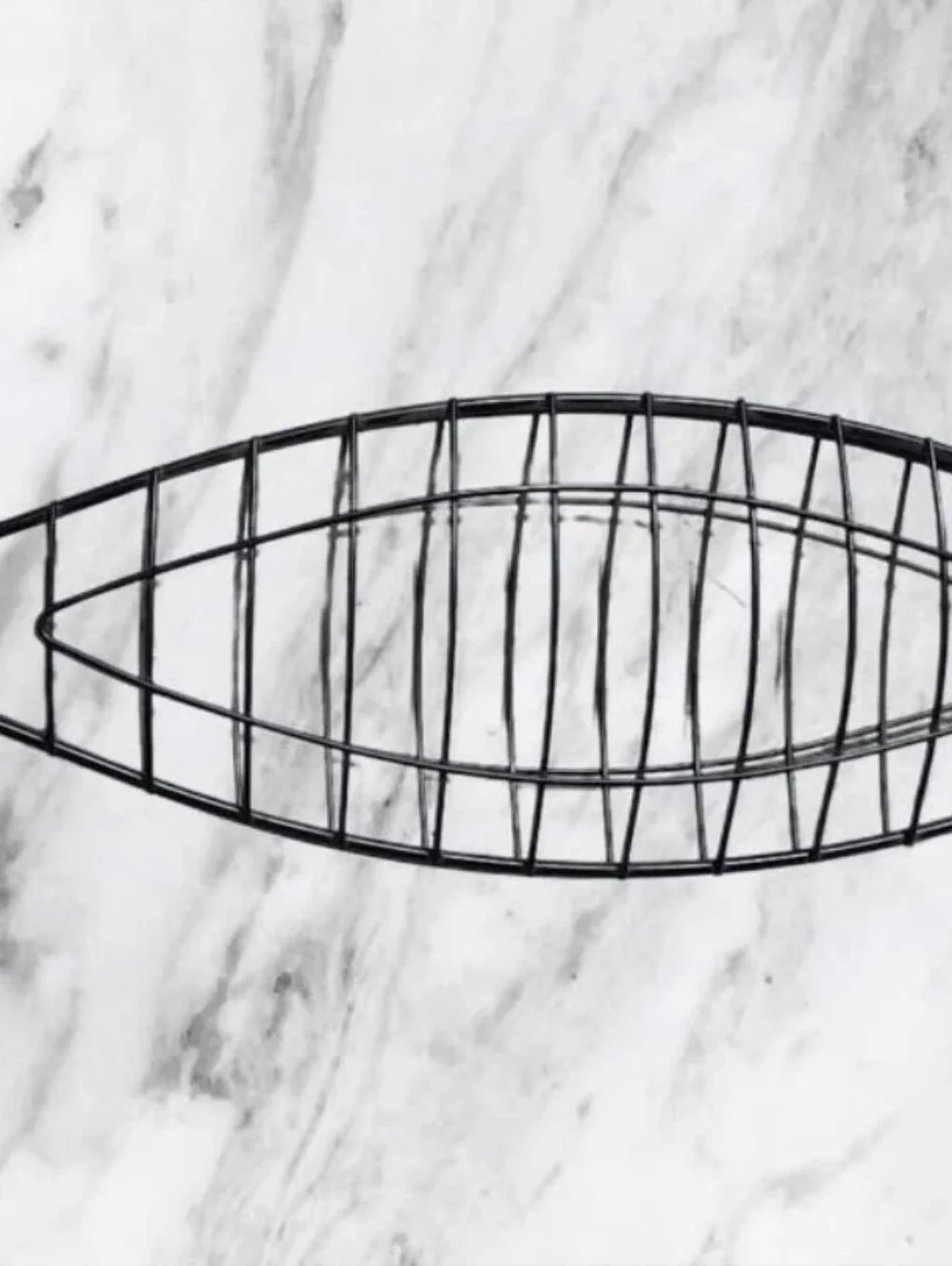 🔥 Williams Sonoma Fish Grilling Basket with Teak Handle - Brown 🔥